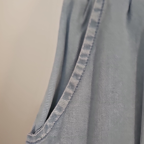 Westbound Light Blue Ruffled Mini Skirt - Picture 4 of 8